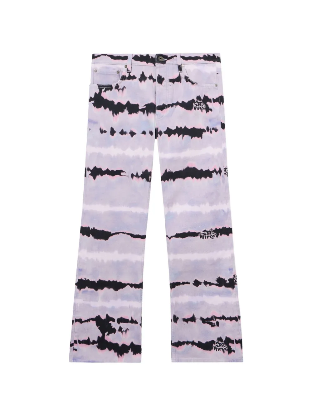 Off-White Jeans con fantasia tie dye - Viola