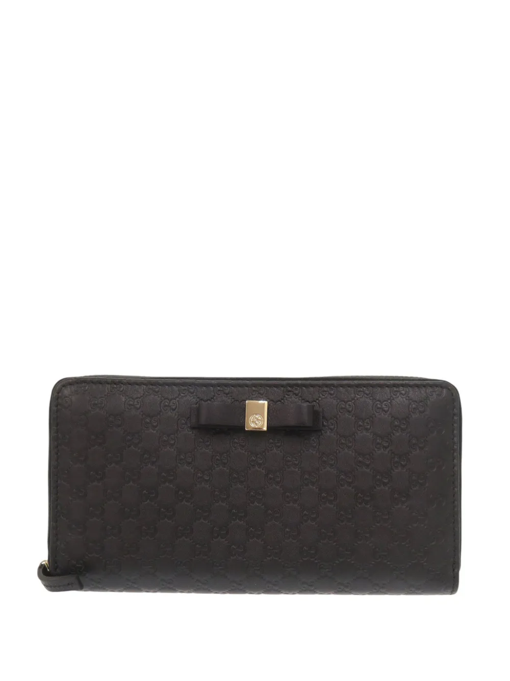 Gucci Pre-Owned Portafoglio Microguccissima con zip a giro 2000-2015 - Nero