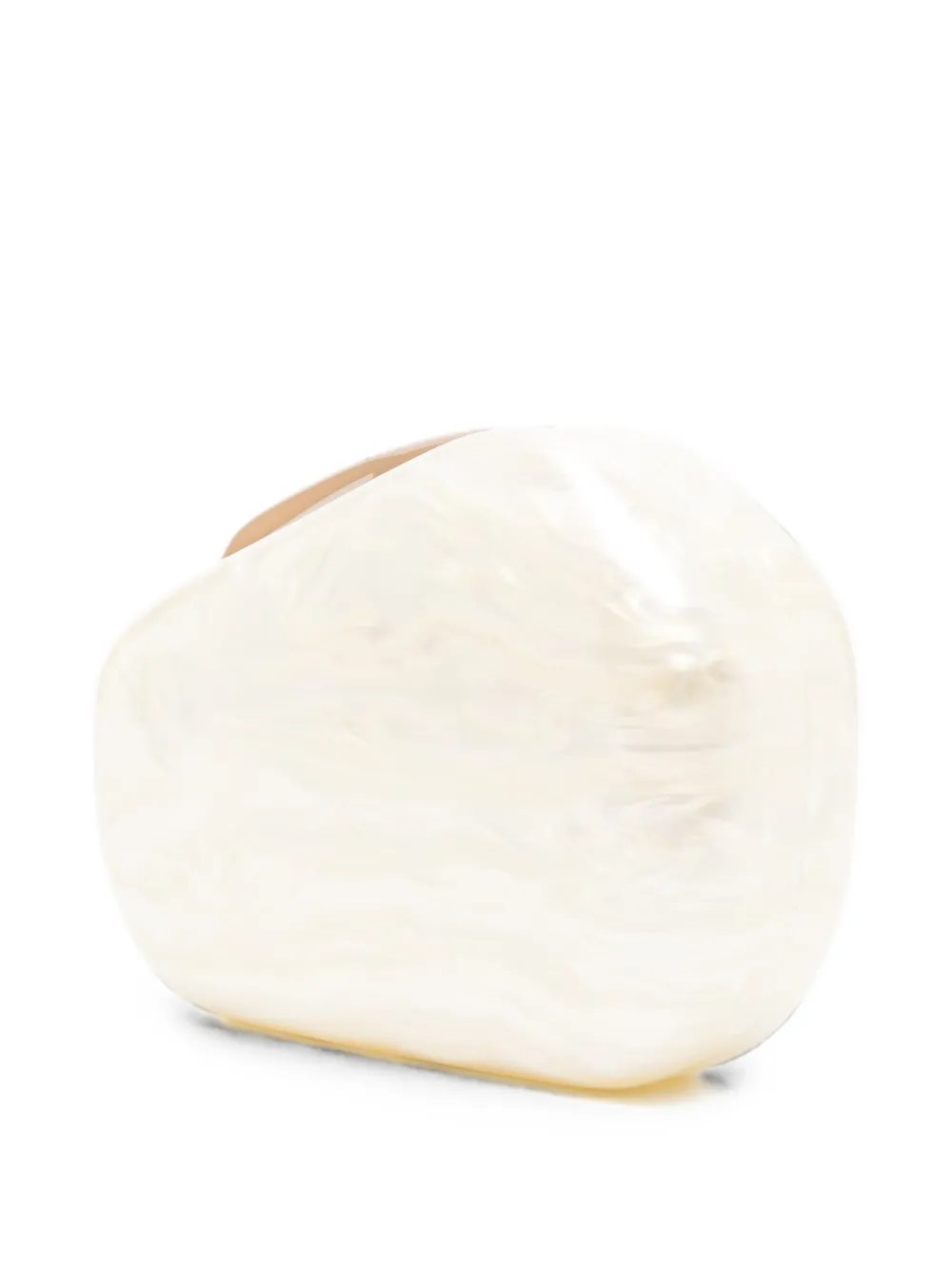 Cult Gaia Althea clutch met schakelketting Beige