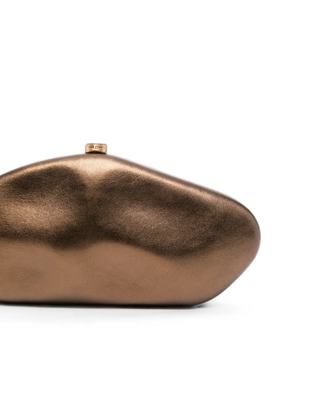 Cult Gaia The Caldera sculpturale clutch met metallic afwerking Bruin