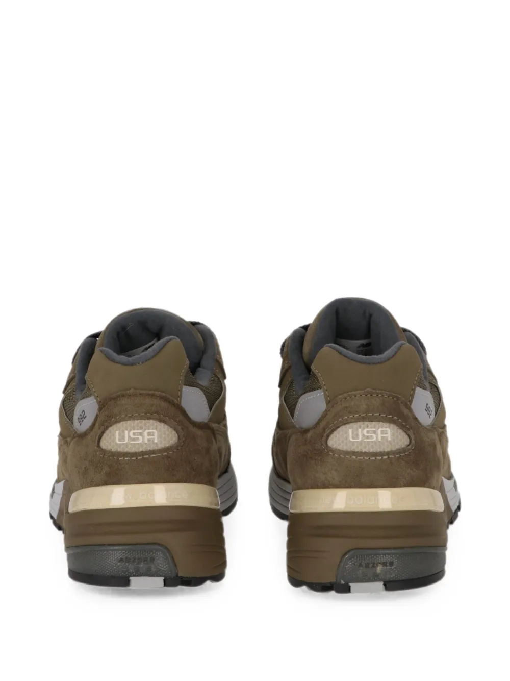 Todd Snyder x New Balance 992 panelled low-top sneakers Groen