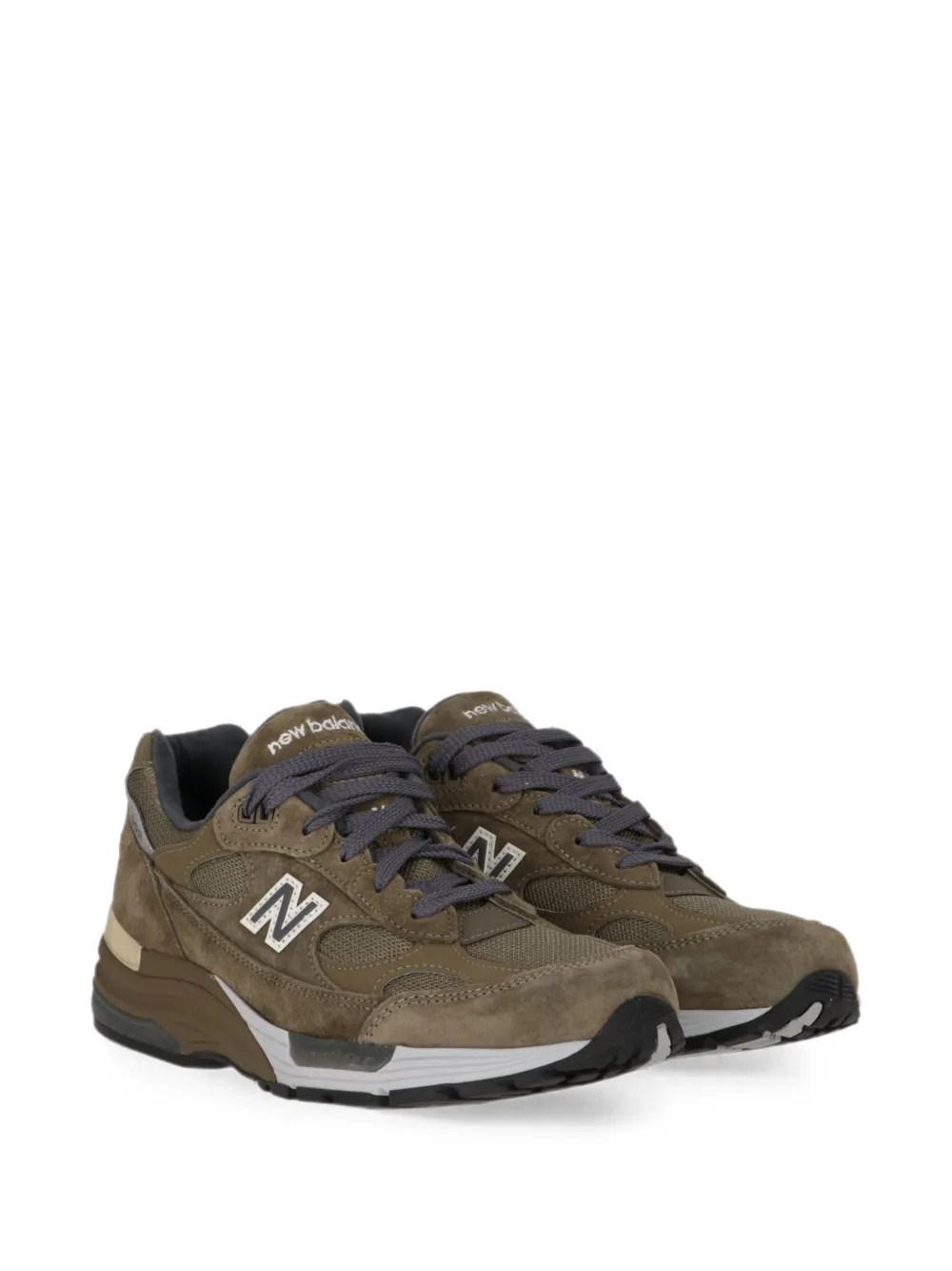 Todd Snyder x New Balance 992 panelled low-top sneakers Groen