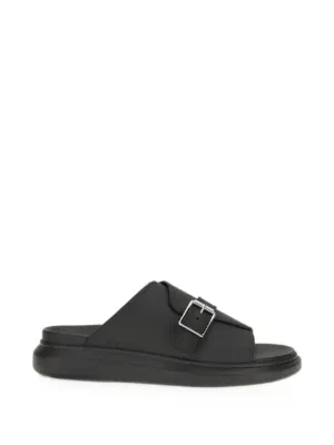 Rick Owens レザー ストラップ サンダル | ブラック | FARFETCH JP