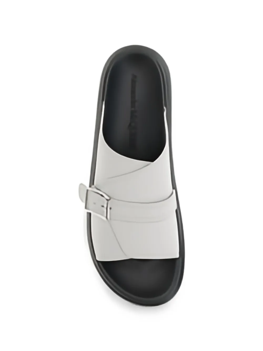 Alexander McQueen buckle-fastening leather sandals Grijs