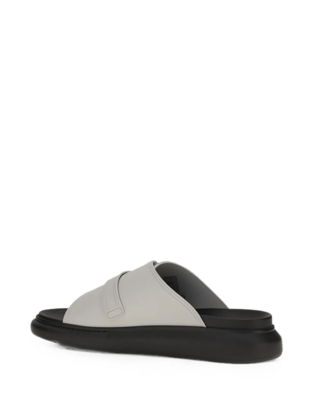 Alexander McQueen buckle-fastening leather sandals Grijs