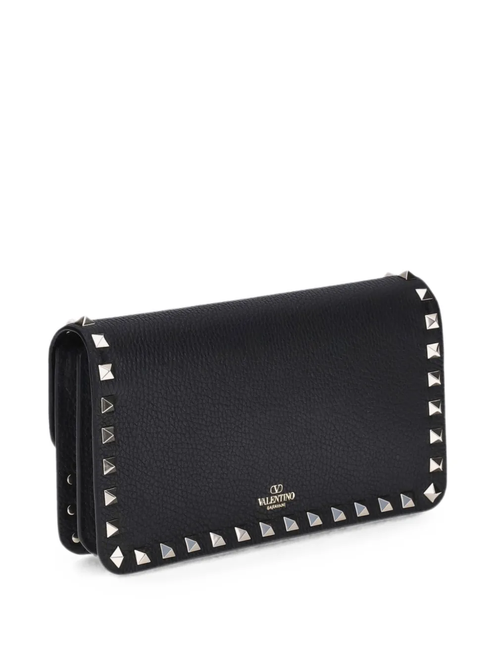 Valentino Garavani Rockstud leren portemonnee Zwart