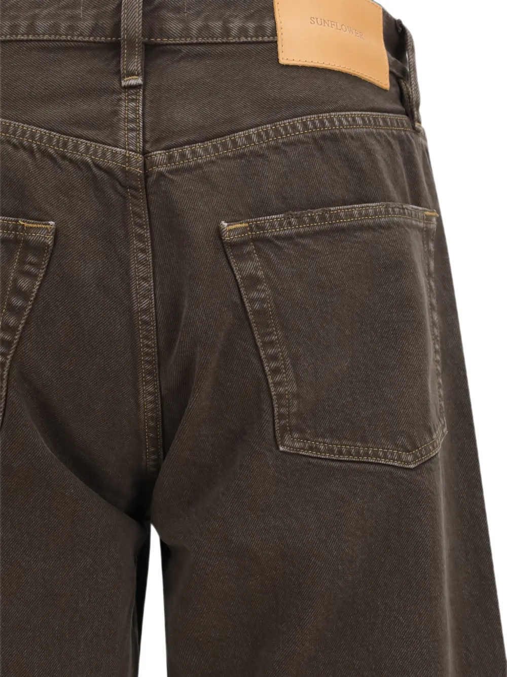 Sunflower Ruimvallende jeans Bruin