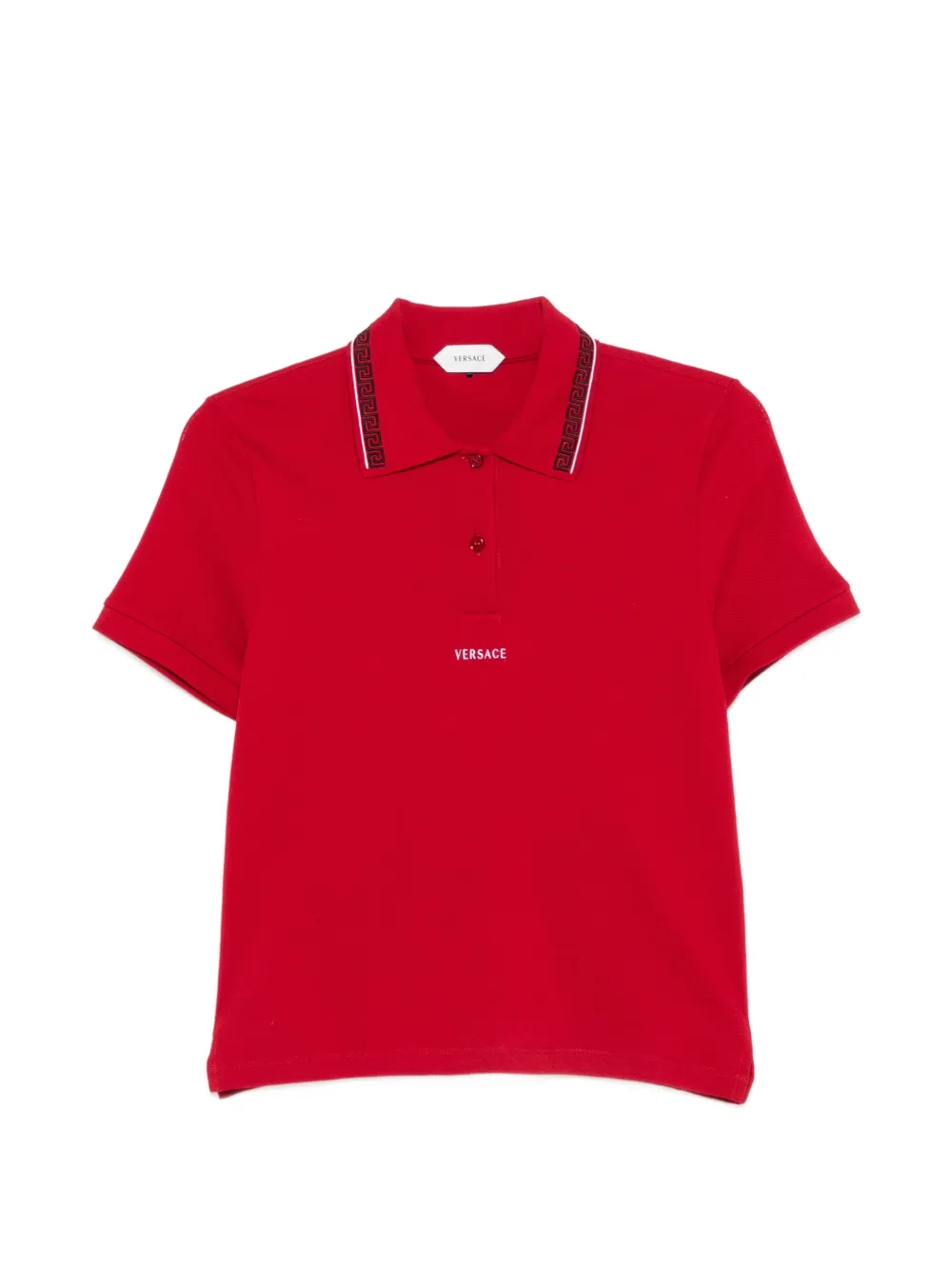Versace Greca-border polo shirt - Rot