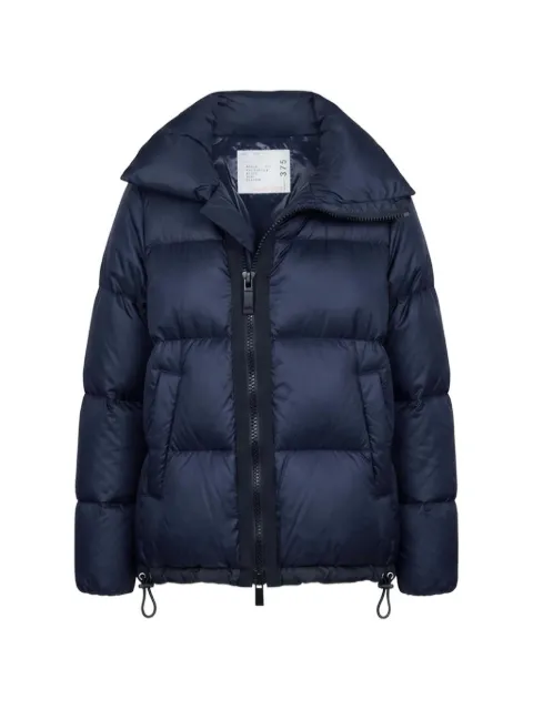 sacai quilted funnel-neck puffer jacket