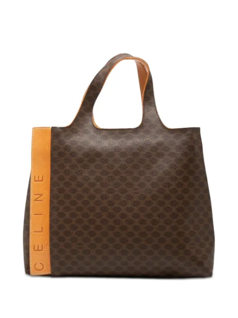 Celine Pre-Owned 2000 마카담 코팅 캔버스 토트 백