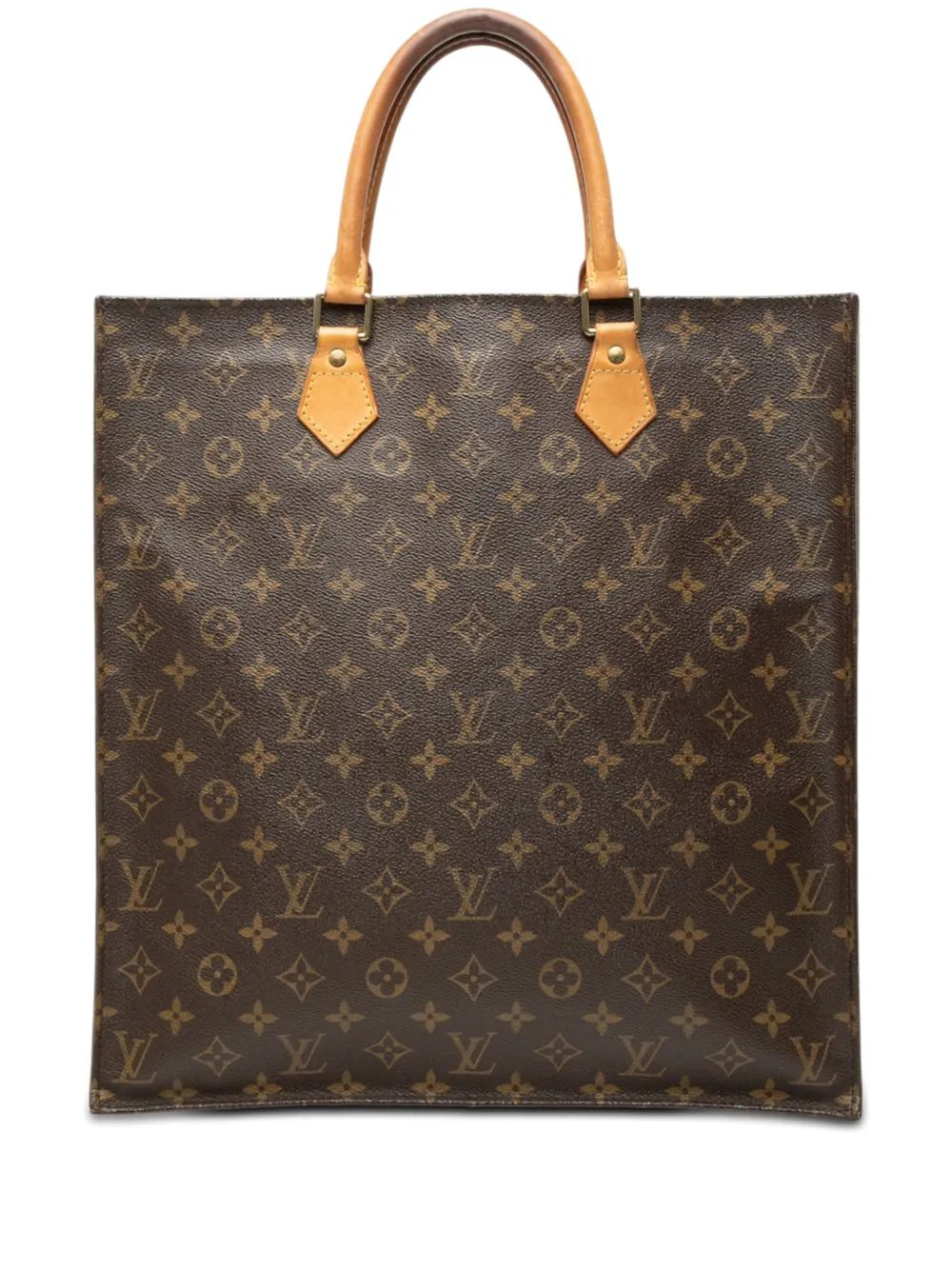Louis Vuitton Pre-Owned Borsa tote Sac Plat con monogramma 2005 - Marrone