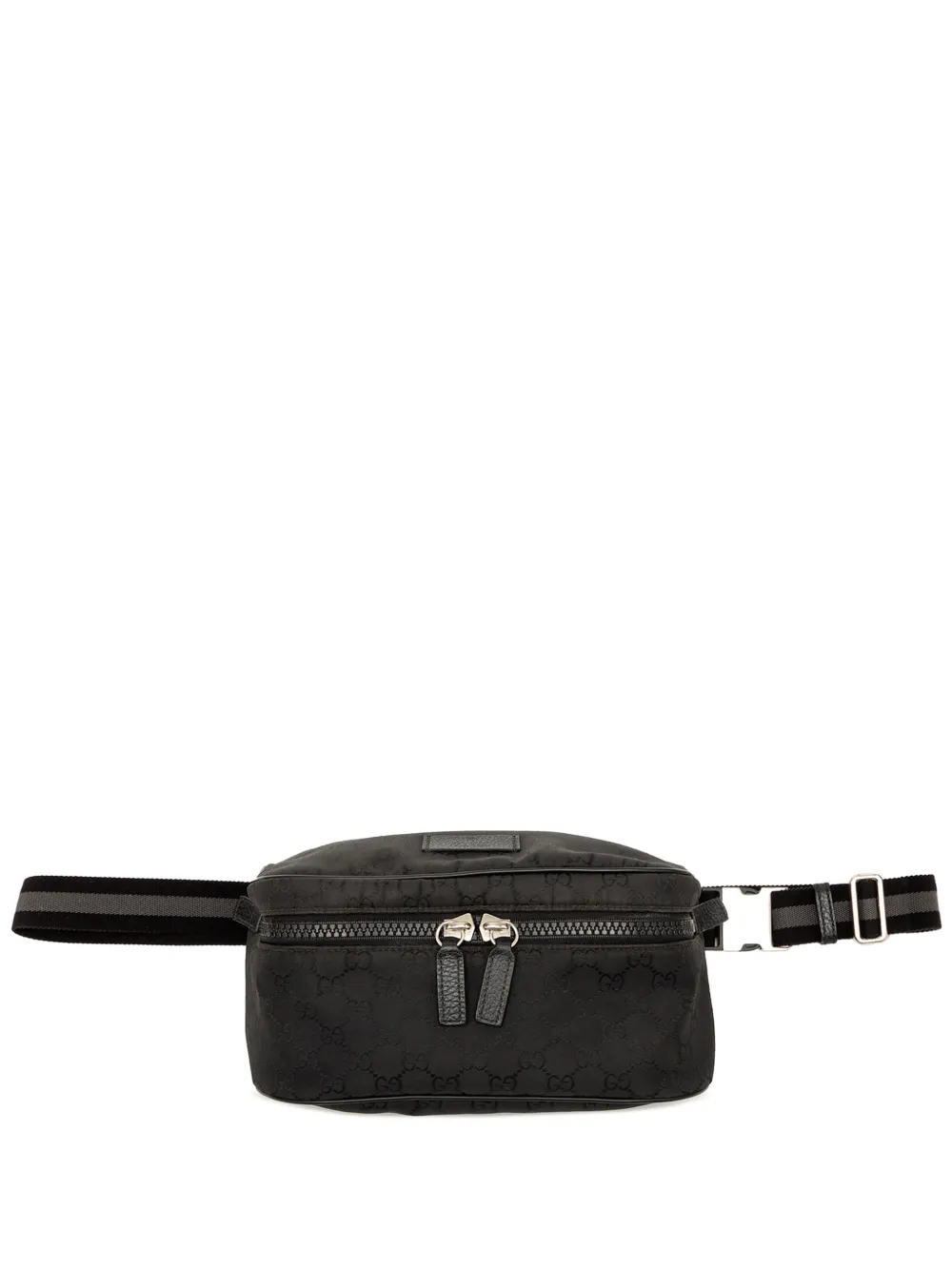 Gucci Pre-Owned Marsupio GG in nylon con decorazione Web 2000-2015 - Nero