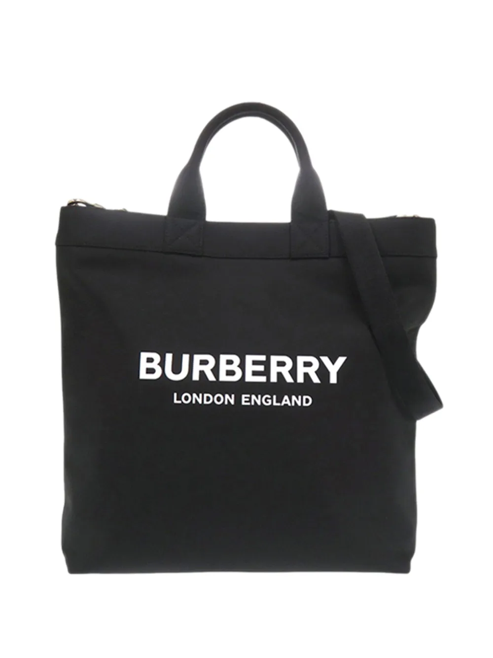 Burberry Pre-Owned Borsa tote convertibile Econyl Logo Artie 2018-2023 - Nero