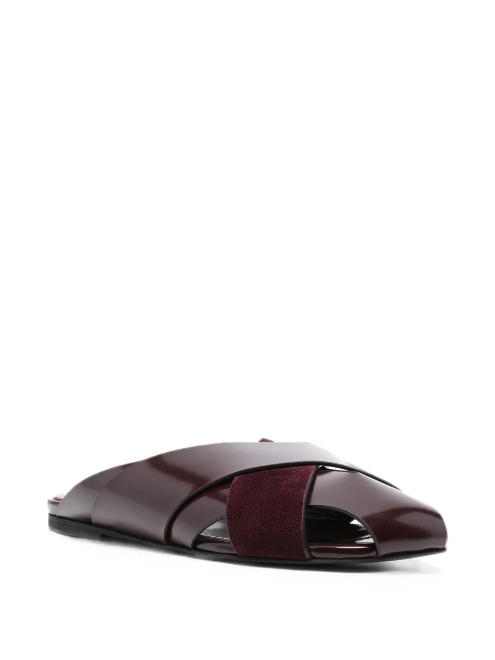 Proenza Schouler crossover-strap mules Rood