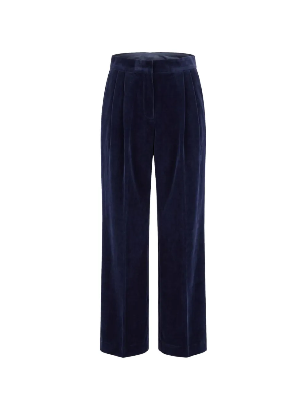 Jil Sander velvet pleated tailored trousers - Blu