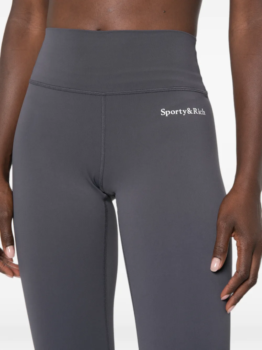 Sporty & Rich Legging met logoprint Grijs
