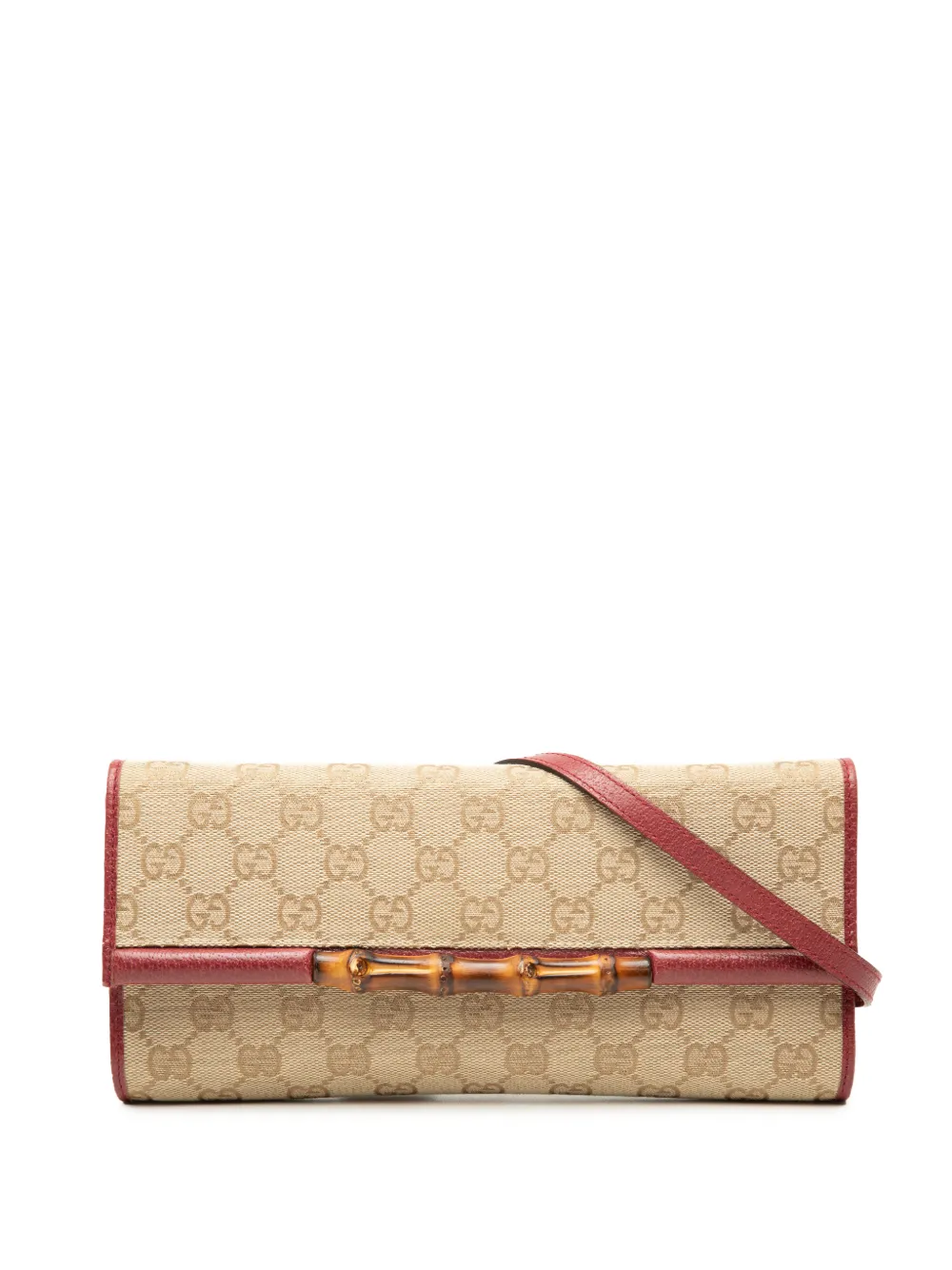 Gucci Pre-Owned Borsa a tracolla in tela GG e bambù 2000-2025 - Toni neutri