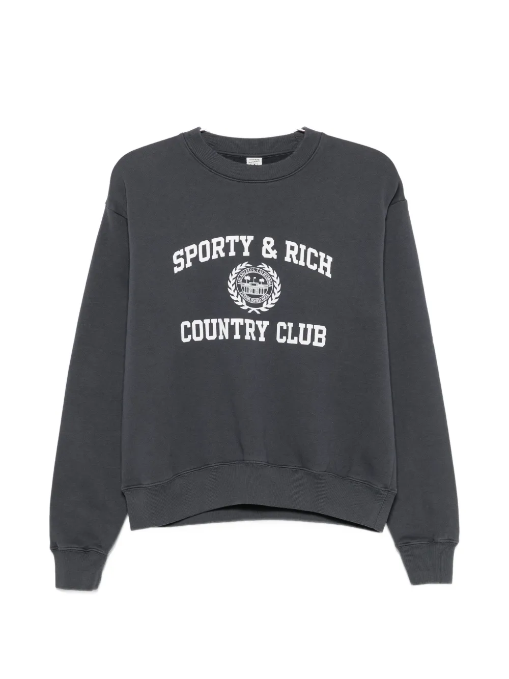 Sporty & Rich logo-print sweater - Grigio