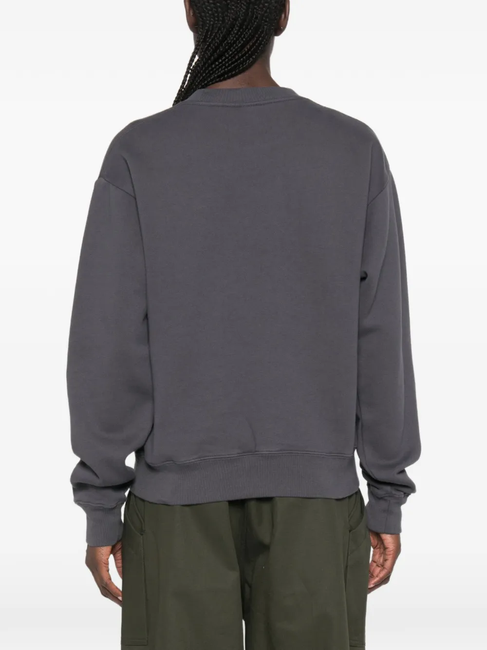 Sporty & Rich Trui met logoprint Grijs