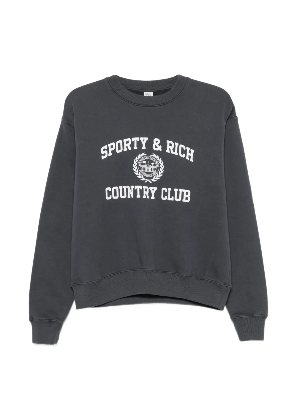 Sporty & Rich logo-print sweater - Grigio