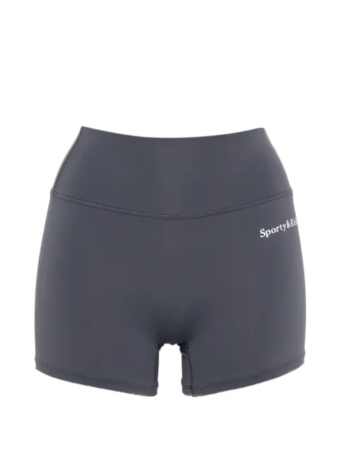 Sporty & Rich logo-print high-waisted shorts