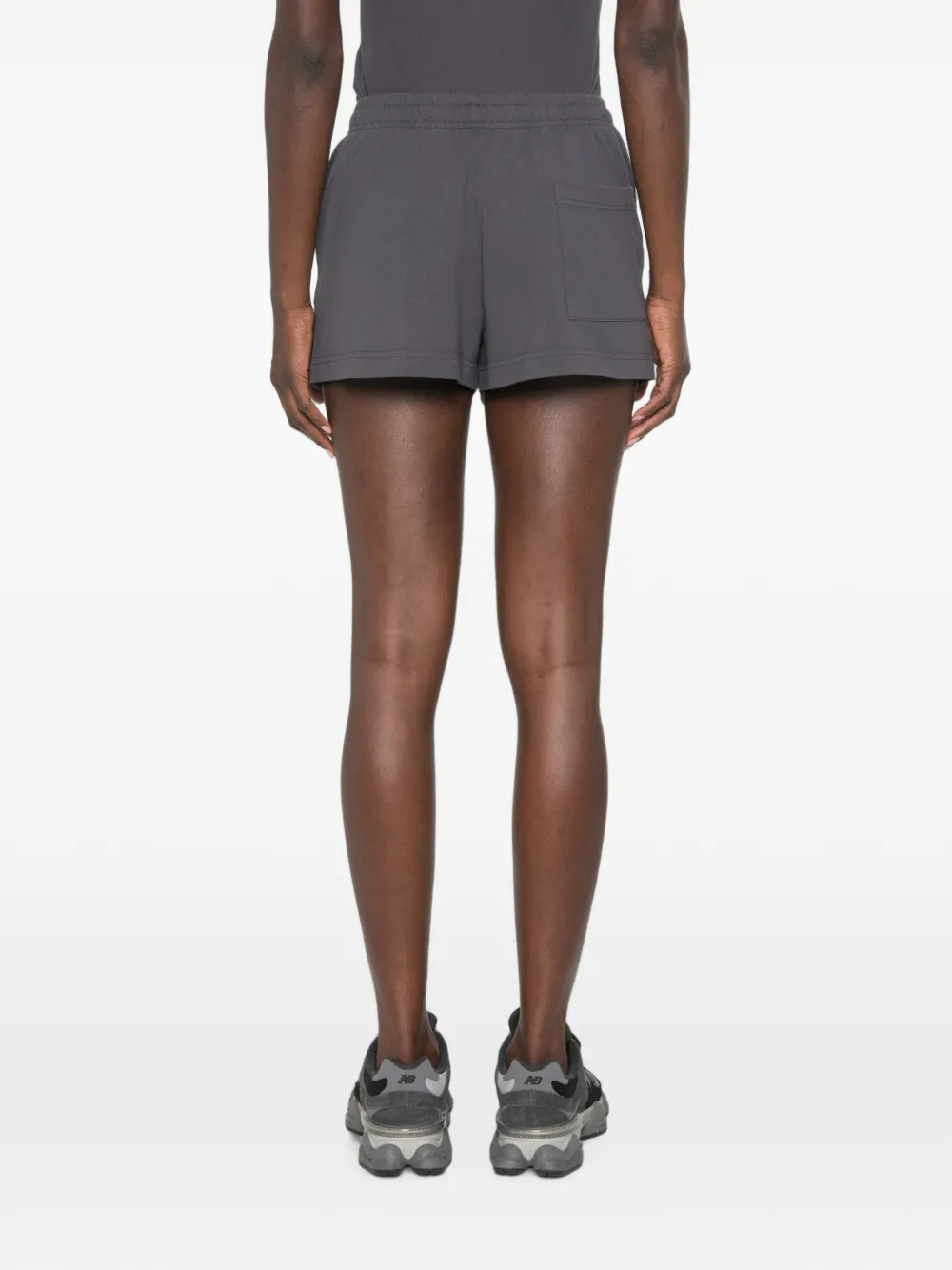Sporty & Rich Shorts met logoprint Grijs
