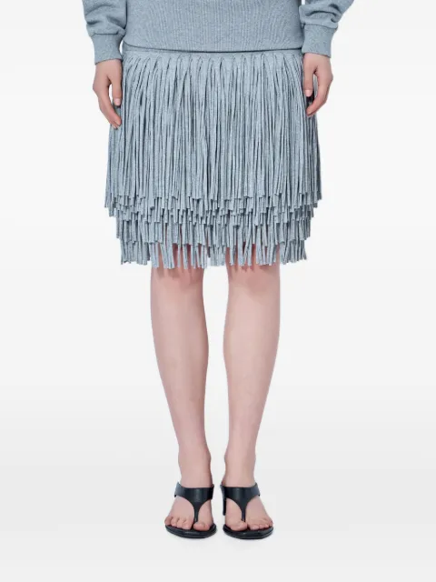 Abra fringe-detail layered skirt