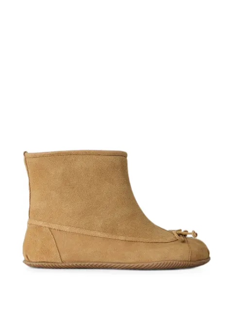 Abra bow-detail suede ankle boots