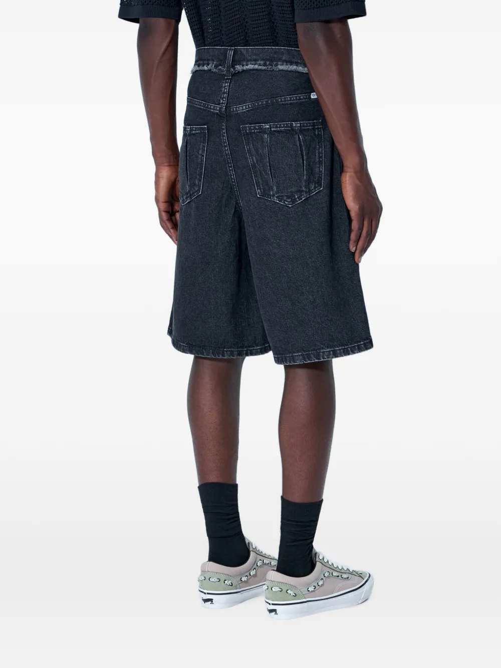 Vans Denim shorts met franje Beige