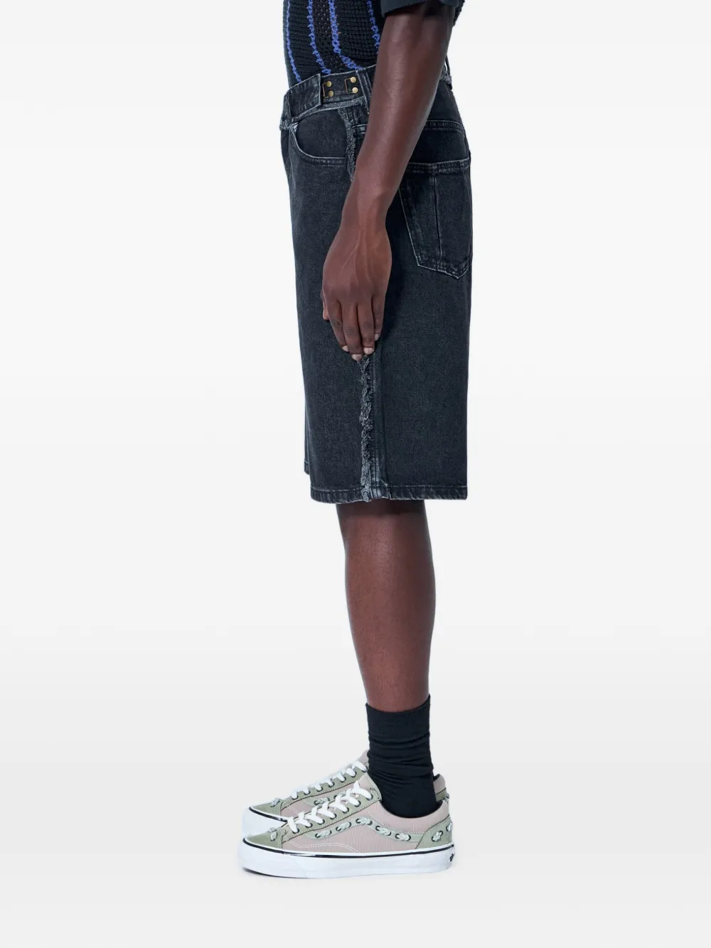Vans Denim shorts met franje Beige