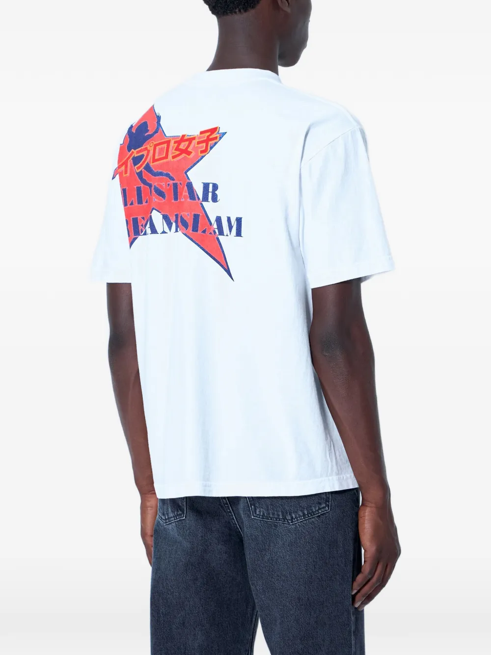 b.Eautiful T-shirt met logopatroon van katoenen jersey.Ronde halsKorte mouwenGrafische print aan de voorkant Wit