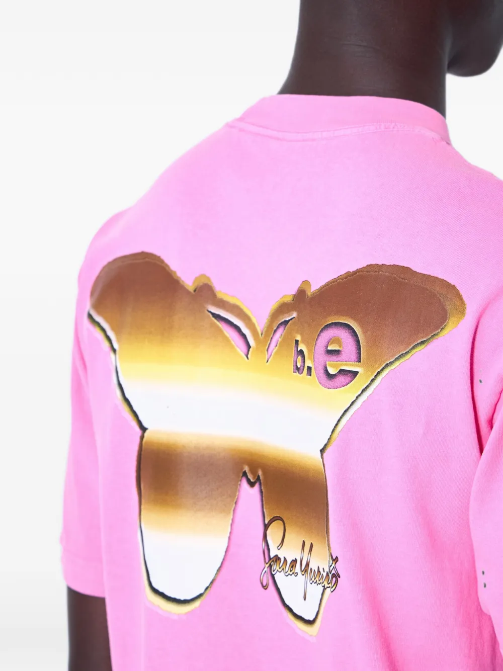 b.Eautiful x Sara Yukiko Girl T-shirt met grafische print Roze