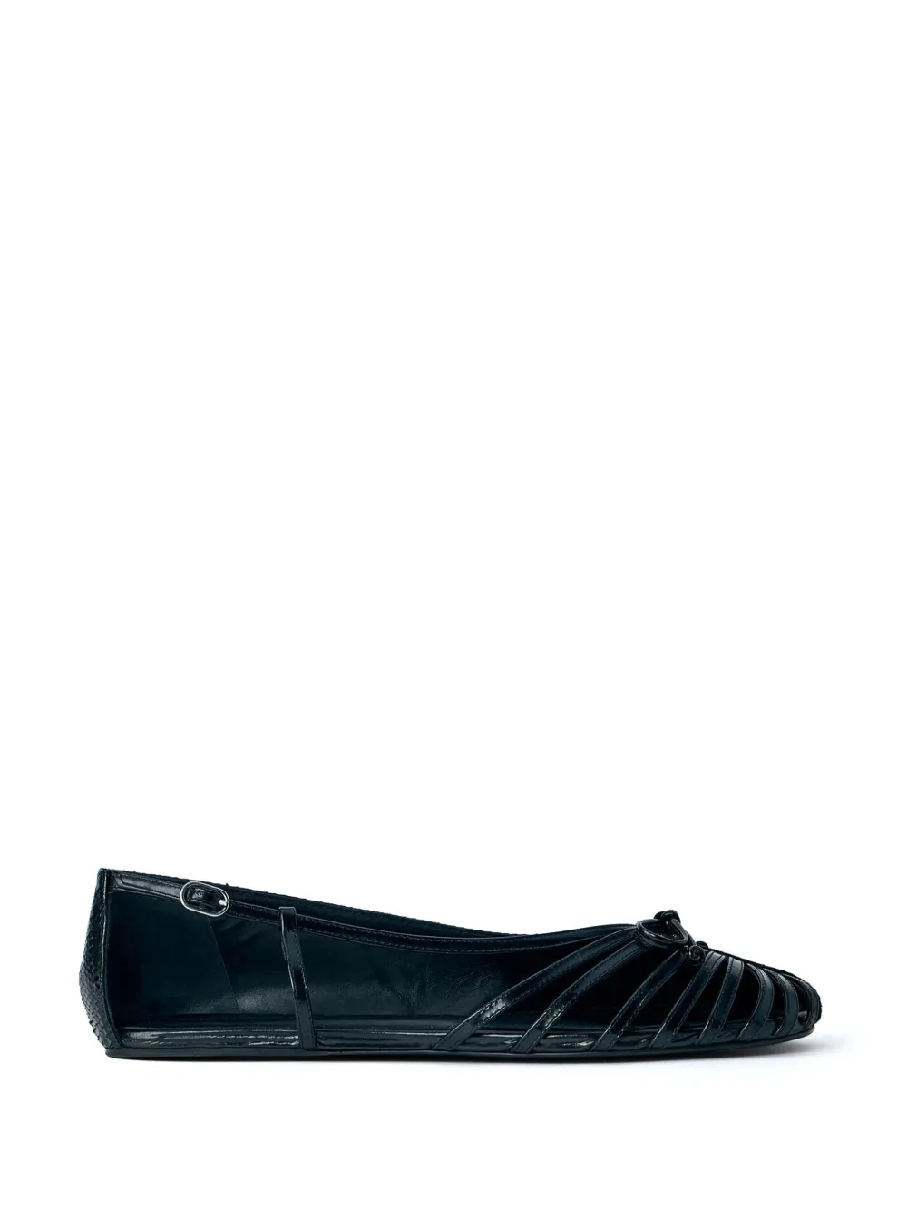 Abra strappy open-toe ballet flats - Schwarz