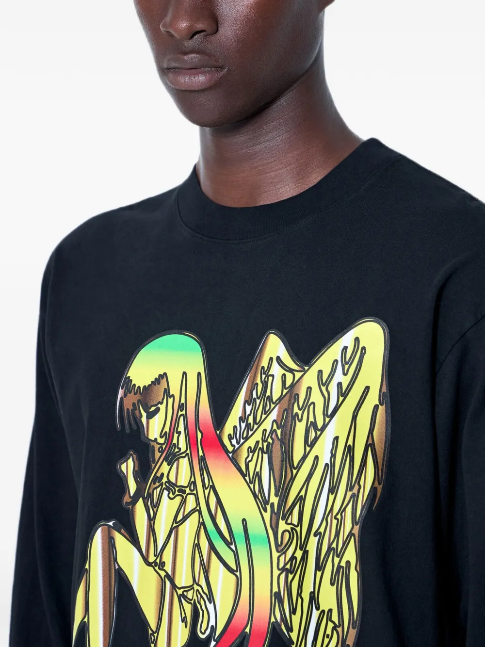 b.Eautiful T-shirt met print Zwart