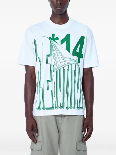 b.Eautiful graphic-print cotton T-shirt