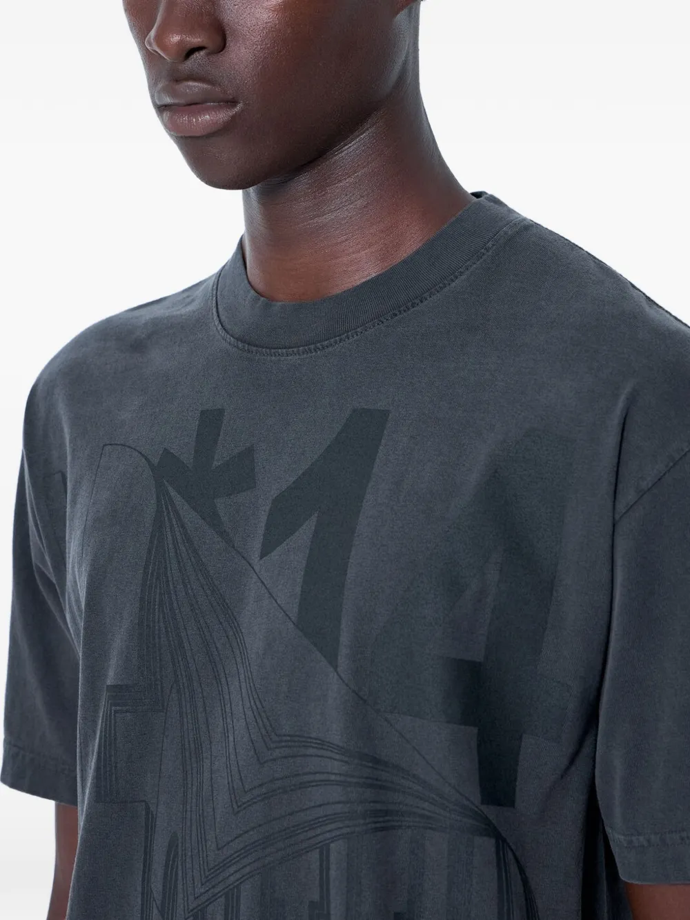 b.Eautiful T-shirt met grafische print Grijs