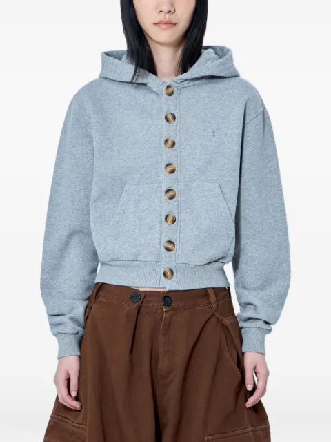 Abra button-front hoodie
