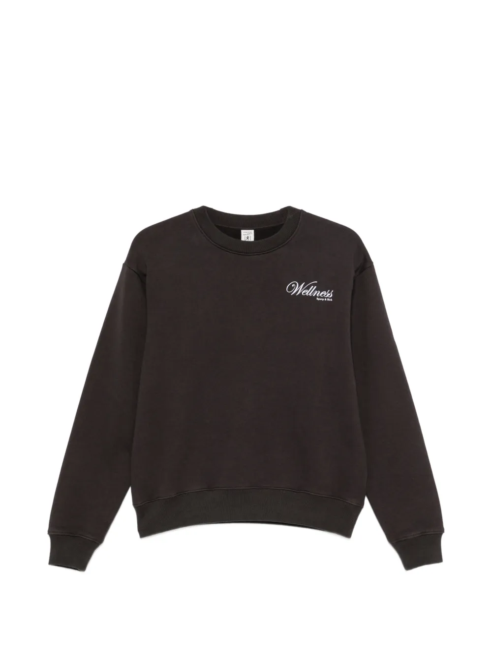 Sporty & Rich logo-print sweatshirt - Marrone