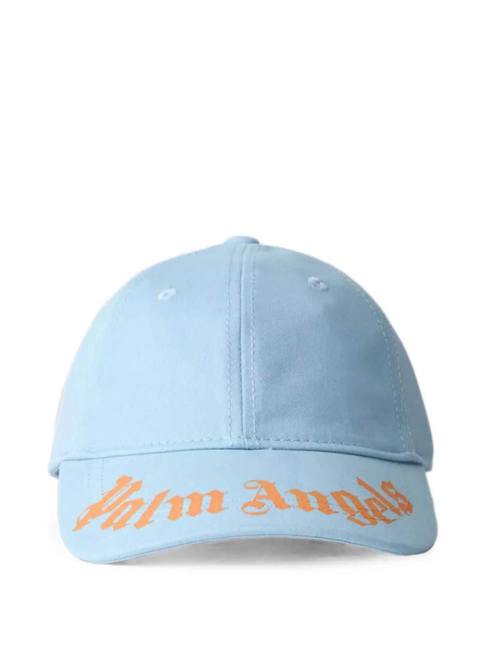 Palm Angels Kids logo-print cotton baseball cap - Blu