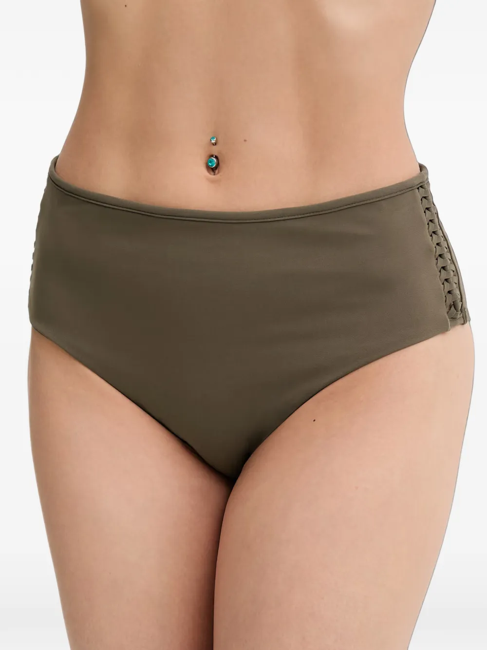 Chantelle Serenita Bikinishorts mit hohem Bund - Grün