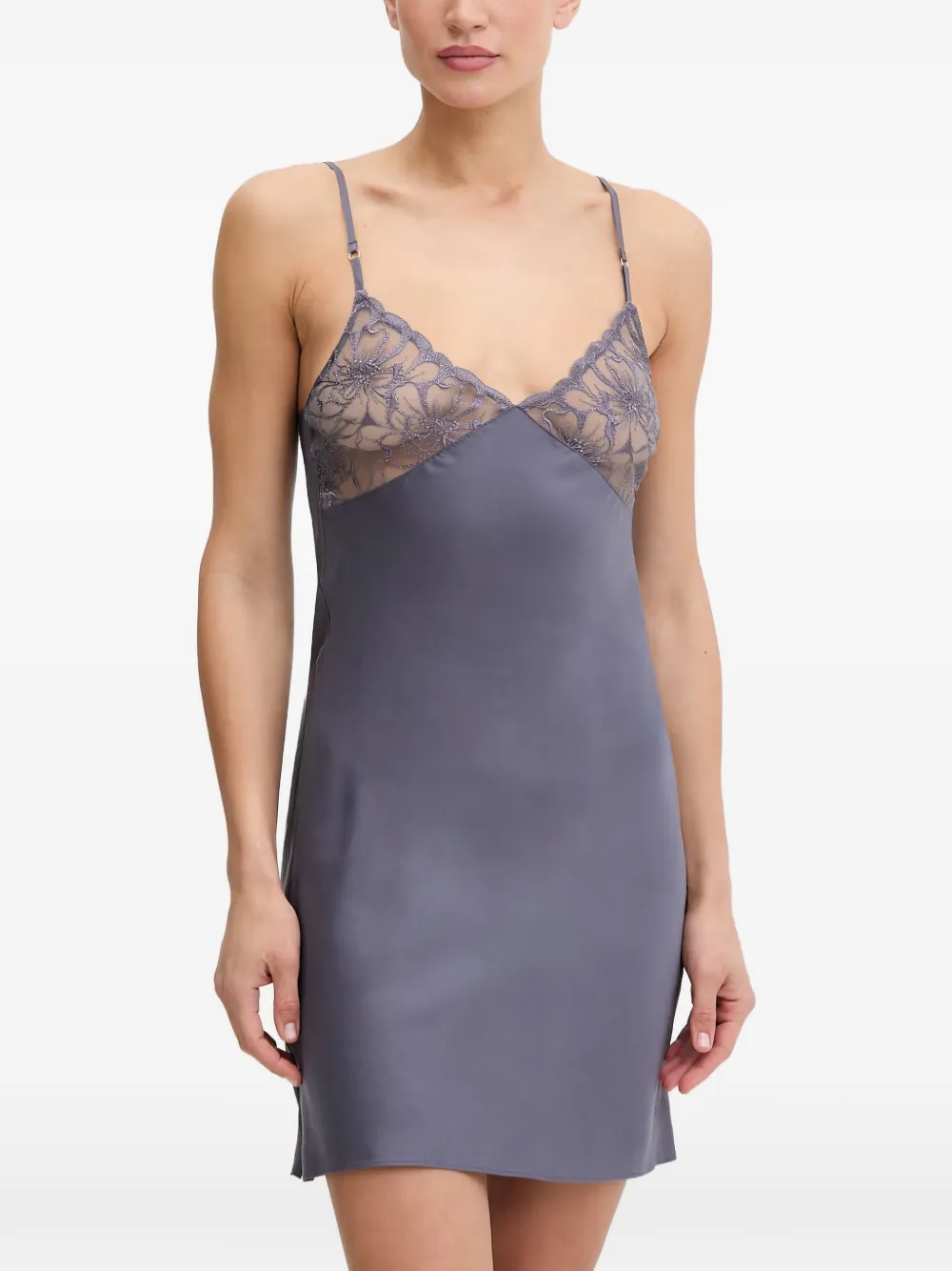 Chantelle lace-panelled nightdress - Violett