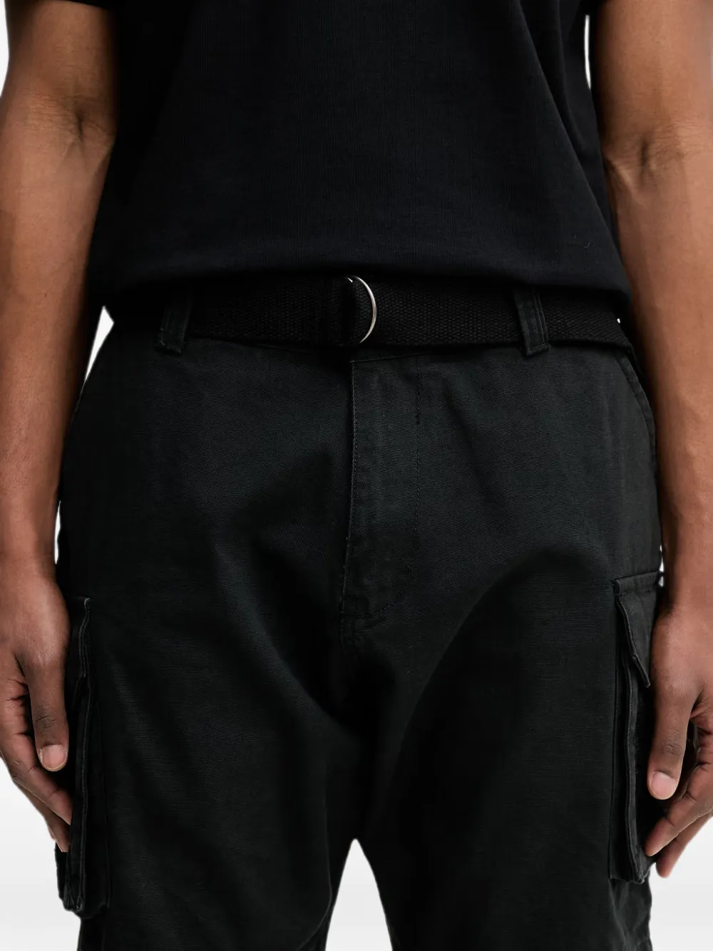 Alpha Industries Cargo shorts met ceintuur Zwart