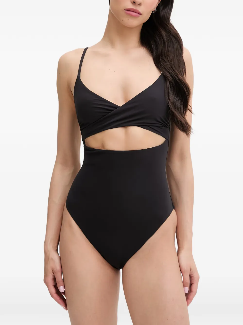 Bond-eye Amira cut-out reversible swimsuit - Nero