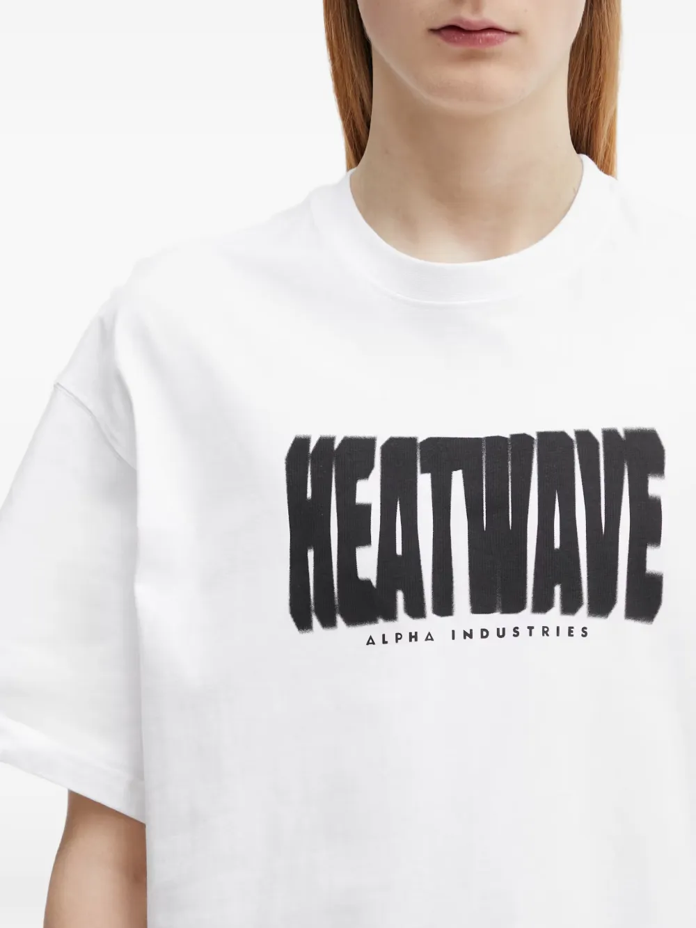 Alpha Industries Heatwave T-shirt met logoprint Wit