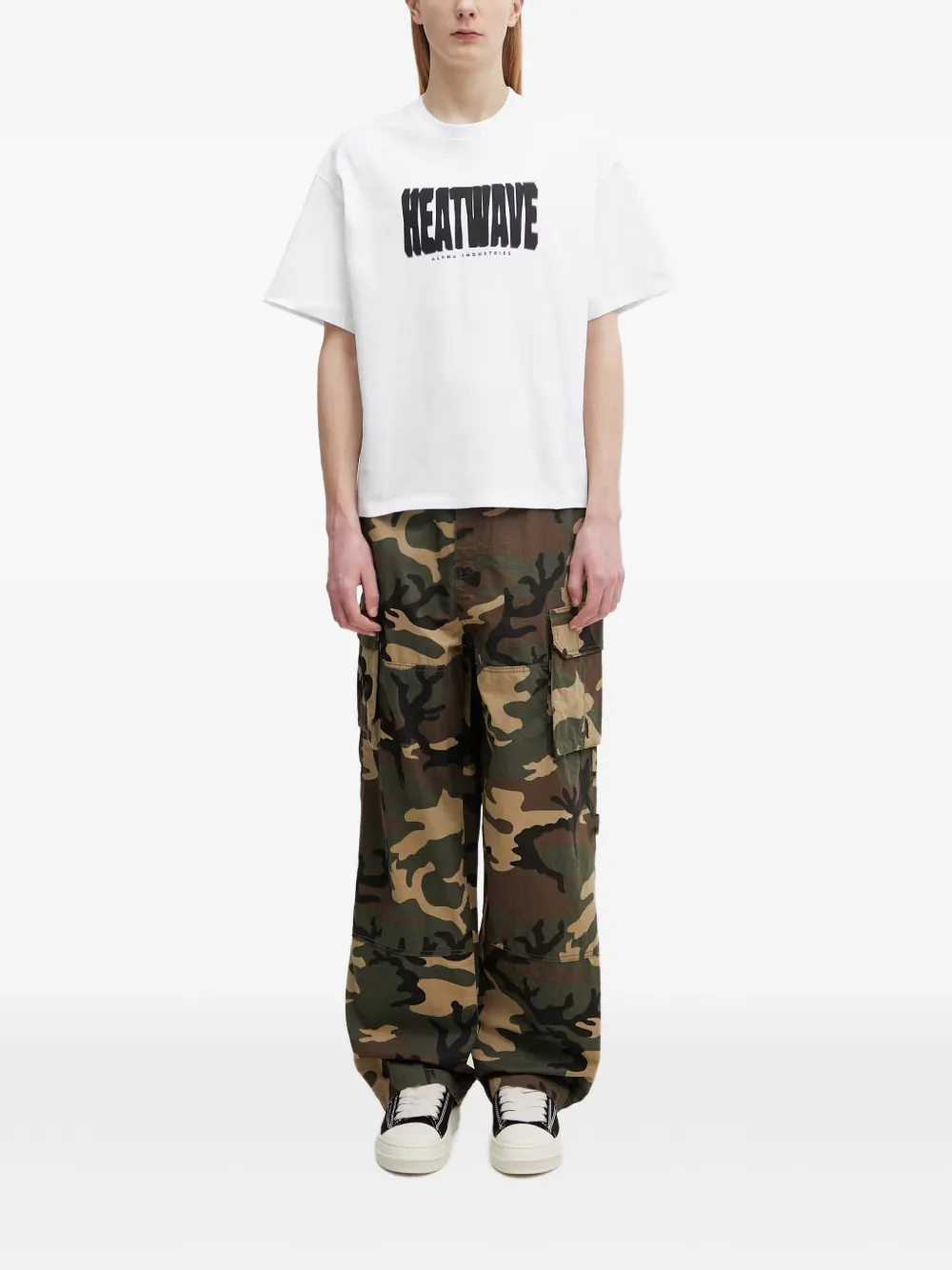 Alpha Industries Heatwave T-shirt met logoprint Wit