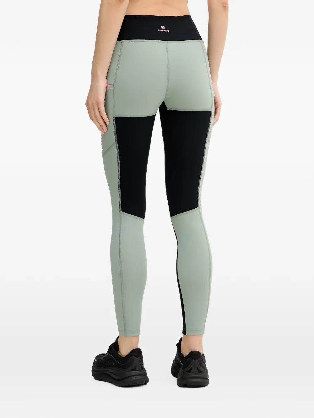 BOGNER FIRE+ICE Candra legging met logoprint en vlakken Groen