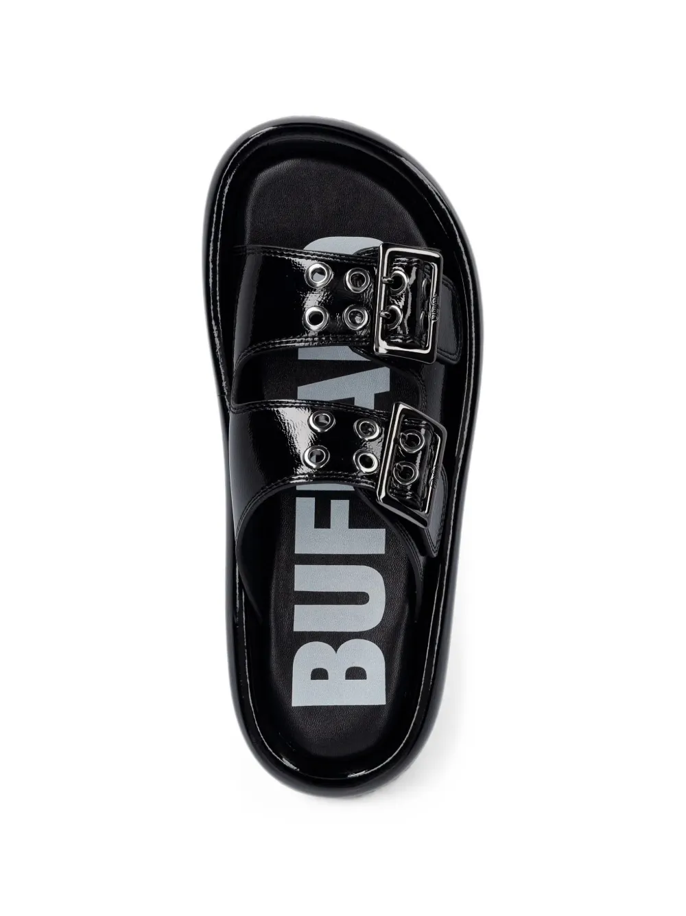 Buffalo Evelyn Ari RIV sandalen met gespsluiting Zwart