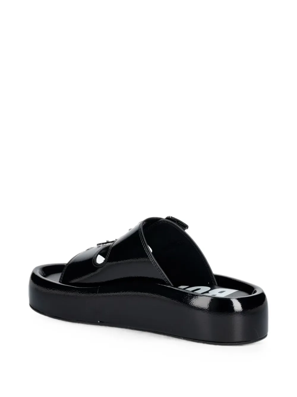 Buffalo Evelyn Ari RIV sandalen met gespsluiting Zwart