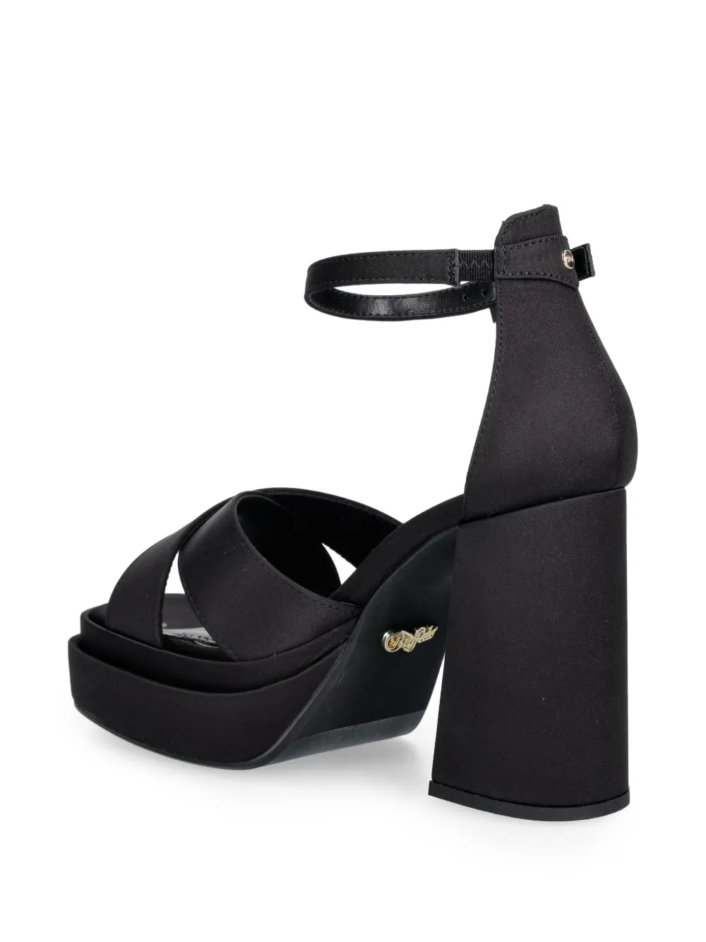 Buffalo May Cross sandalen met plateauzool Zwart
