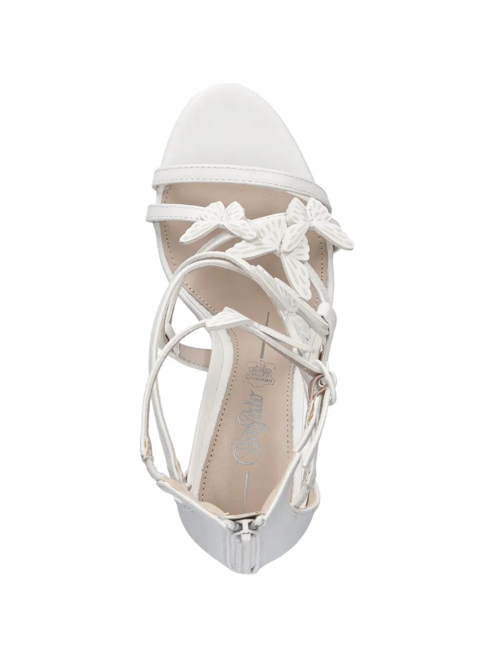 Buffalo Yana Butterfly sandalen met bandjes Wit